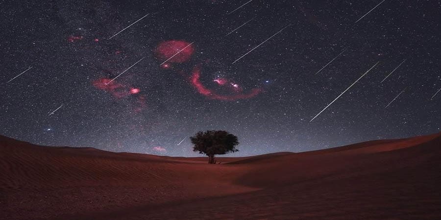 زخة شهب الرباعيات ـ تعبيرية