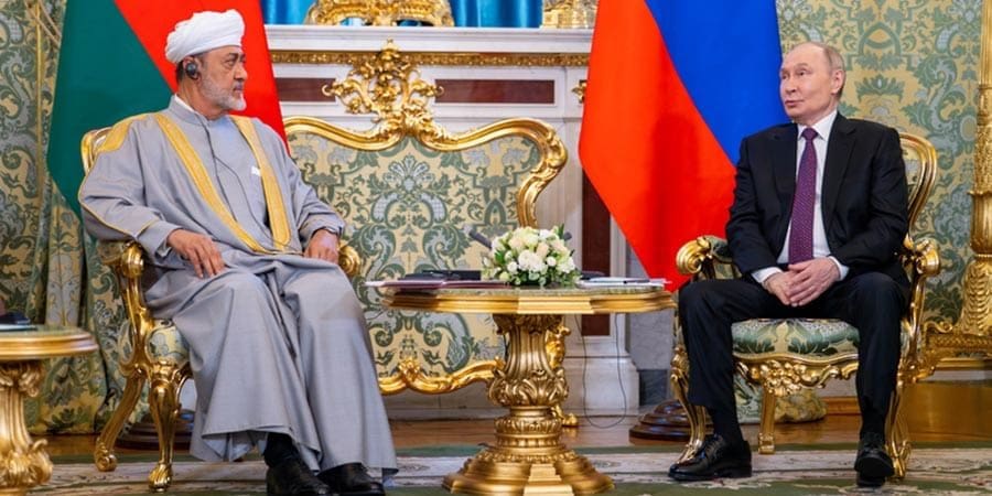 الاستقبال الرسمي لجلالة السلطان هيثم بن طارق في موسكو