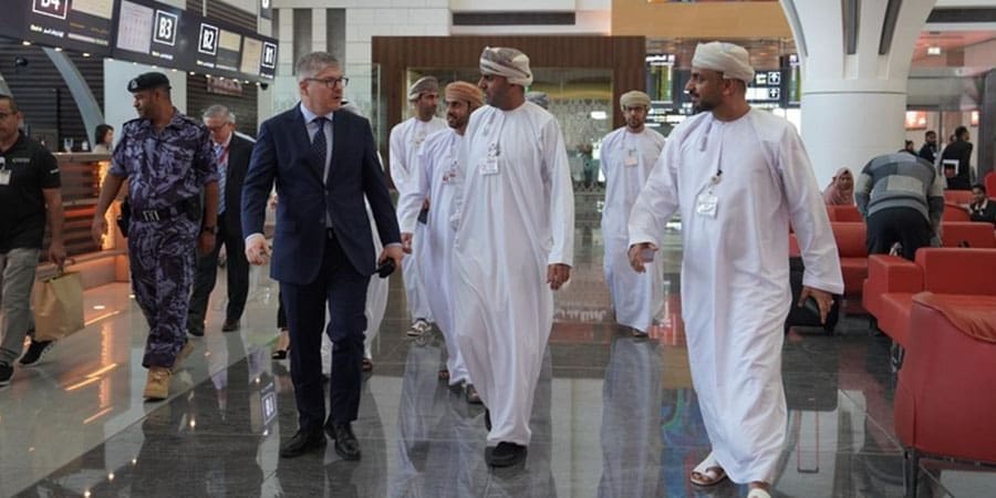 معالي خوان كارلوس، الأمين العام أثناء الزيارة