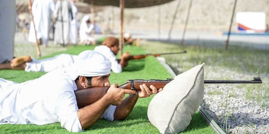 منافسات النسخة الثالثة من بطولة الرماية بالأسلحة التقليدية على ميدان الرماية بولاية خصب