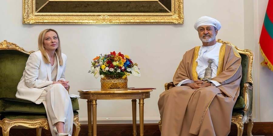 جلالة السُّلطان المعظم يلتقي رئيسة الوزراء الإيطالية